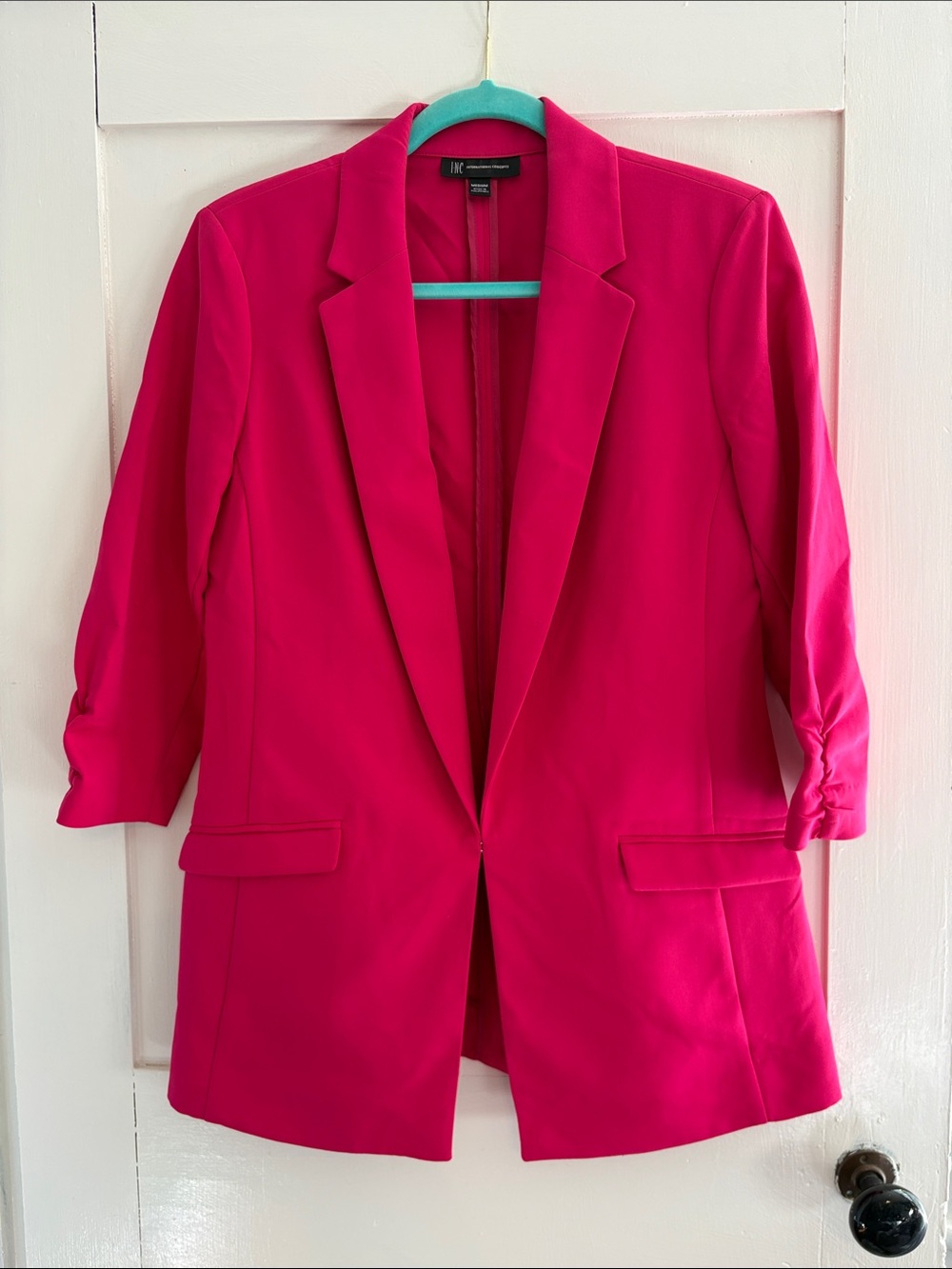INC International Concepts Hot Pink Tailored Blazer